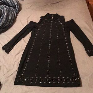 White House Black Market cold shoulder dress